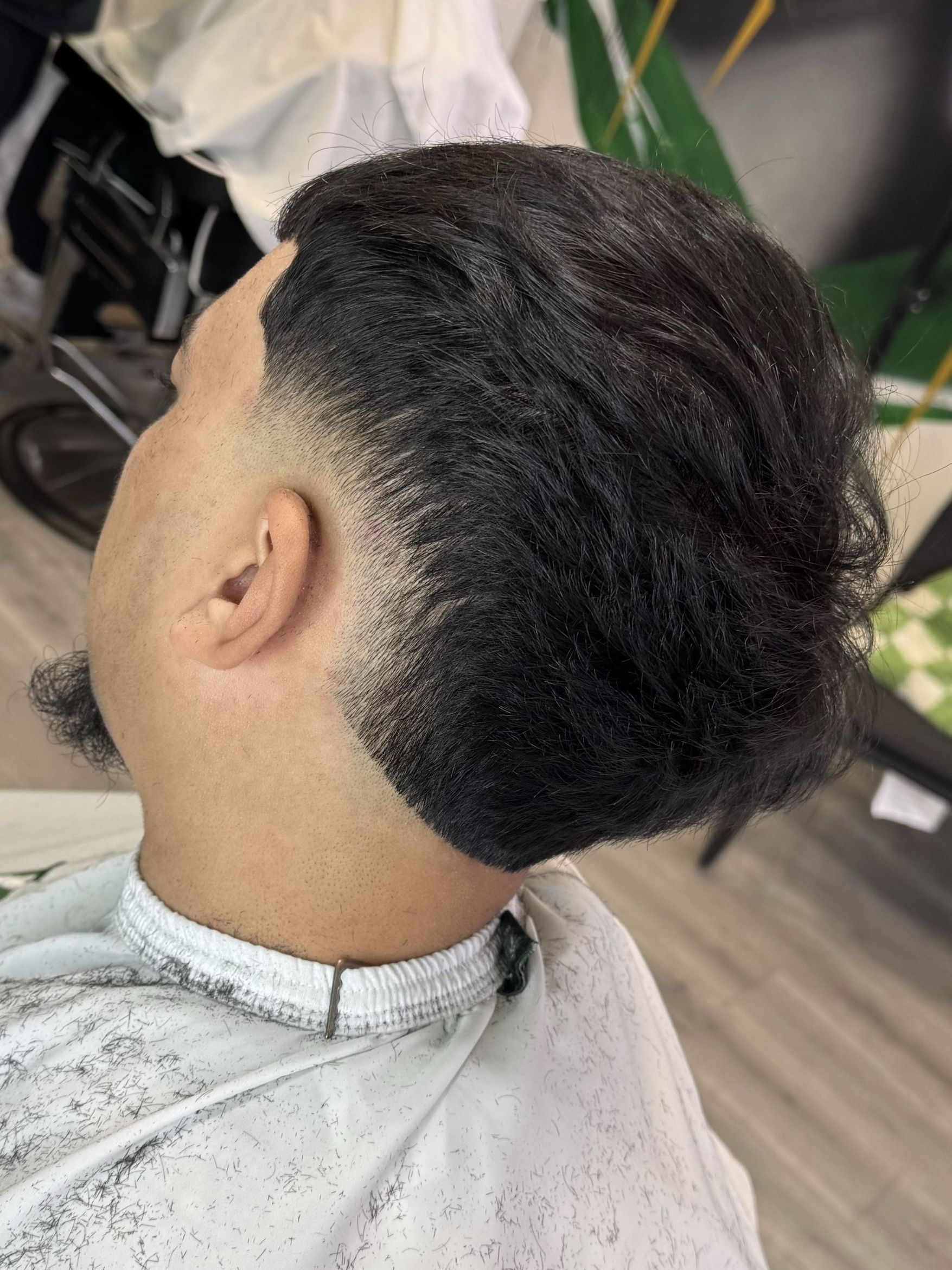 Drop fade haircut